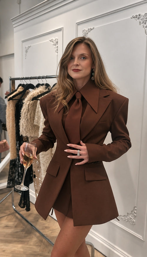 Ellenna Belle Her Power Suit in Cacao